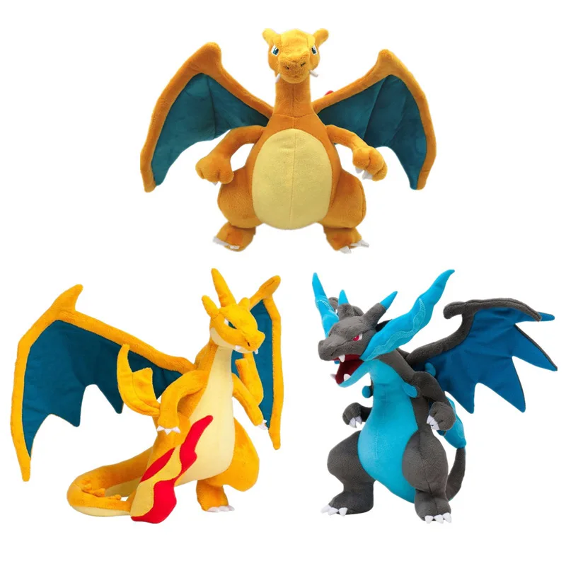 

25CM Anime Figure Charizard Plush Dolls Mega evolution X Charizard Soft Stuffed Animals Plush Doll Kids Children Christmas Gift