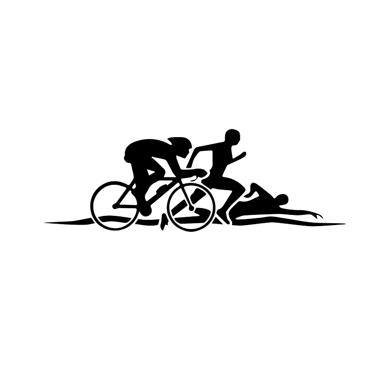 Творческая личность триатлона забавные наклейки на Автомобильный кузов смешные