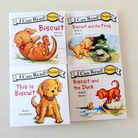 12 books biscuit series phonics english picture i can read kids education toys for children pocket livres stickers kawaii art