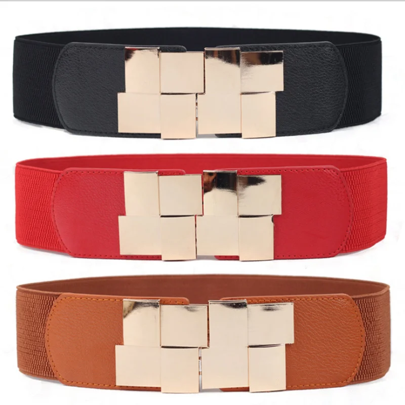 

Модная женская эластичная юбка Kywommnz, широкий пояс, корейский декоративный толстый пояс, супер широкий S117