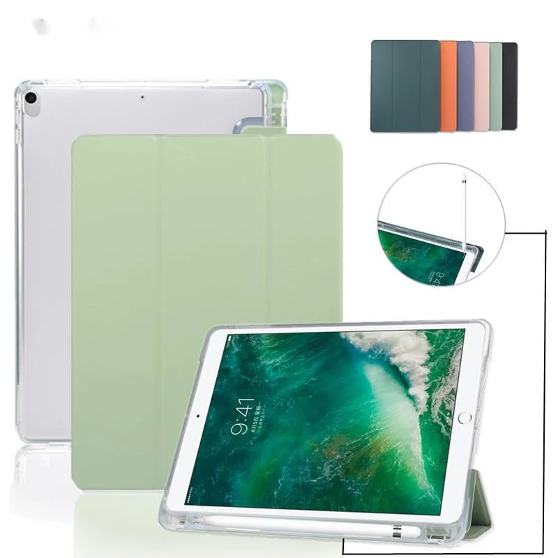 

For iPad Pro 10.5 Case Pencil Holder Smart Cover Cases for iPad Air 3 2019 Smart TPU Soft Case For ipad 2019 Air 3 10.5 '' Funda