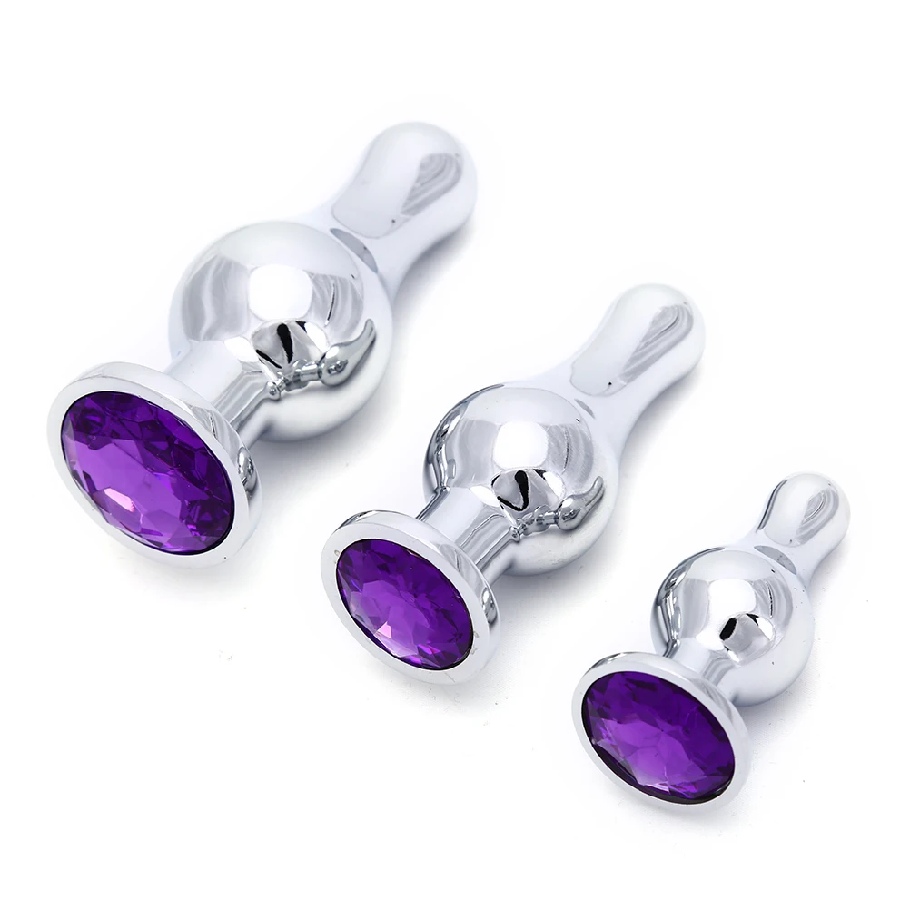 Металлическая Анальная пробка S/M/L Анальный силиконовый расширитель массажная