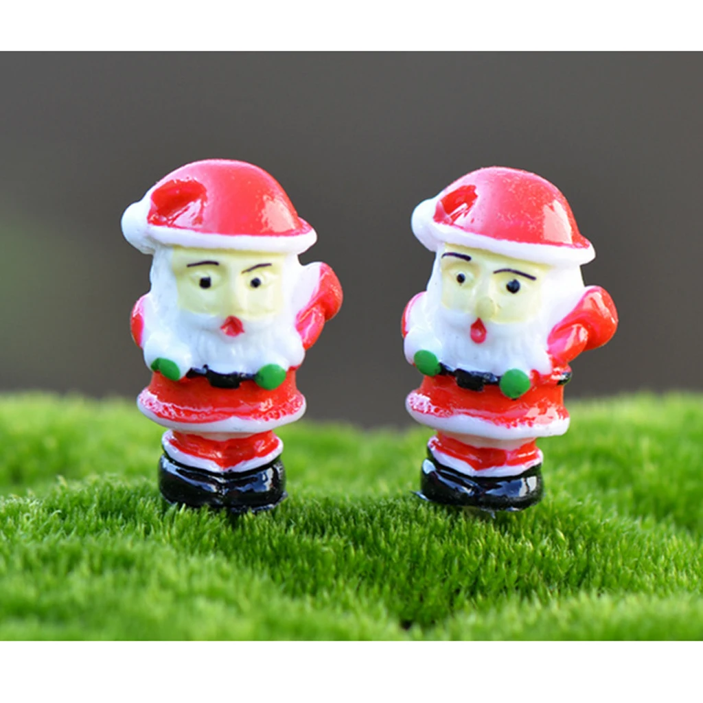 10 шт. миниатюрный микро бонсай для пейзажа орнамент фея DIY Декор Санта