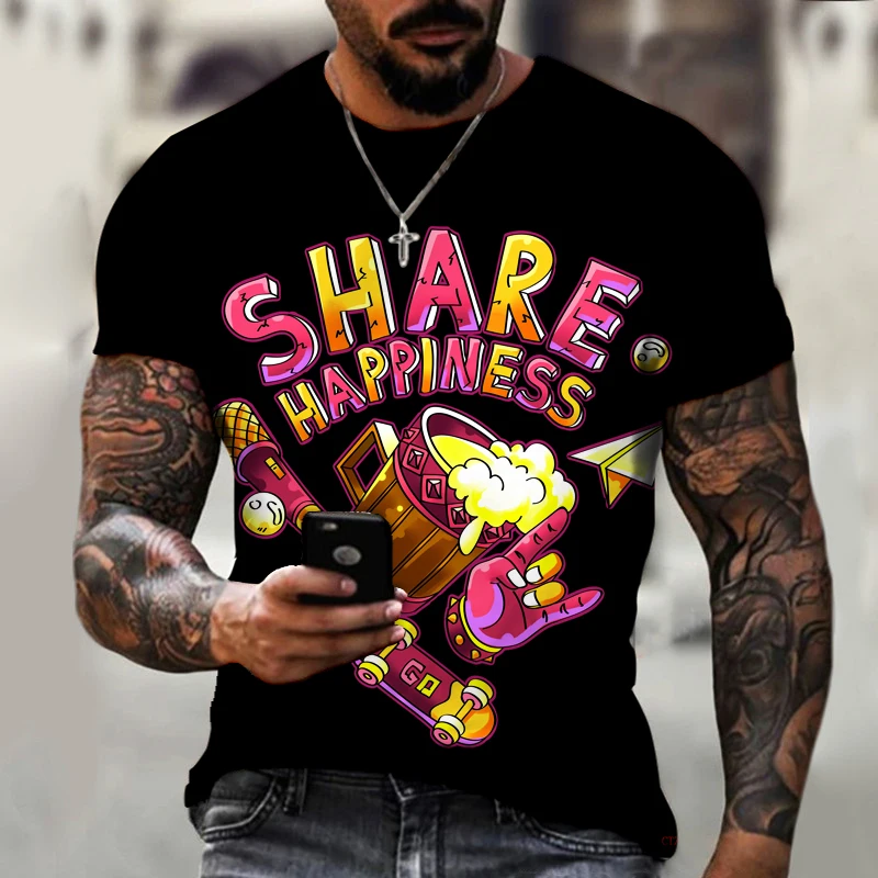 

Football jerseys, hip-hop street 3D printing, new fashion, men’s summer T-shirts, casual European and American art retro style