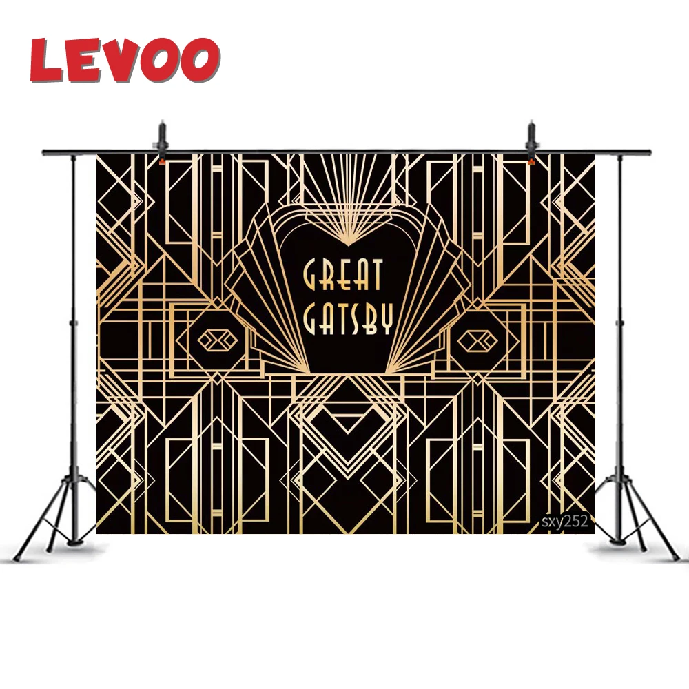 LEVOO фотография Фон Гэтсби золотые полосы роскошвечерние НКА фон Фотофон фото