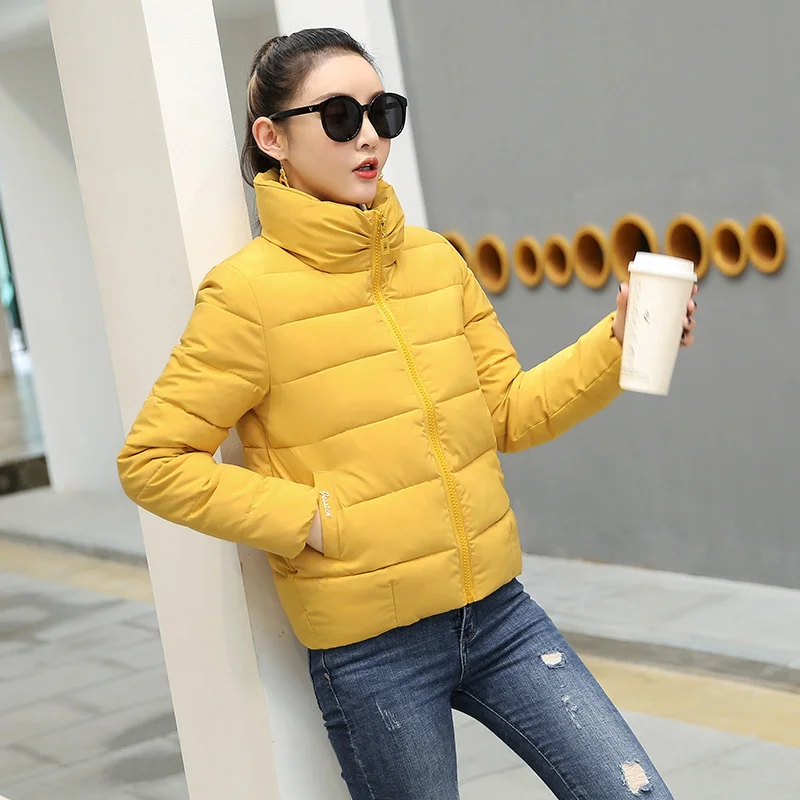 

Turtleneck Thick Women's Coats Jacket Padded Pocket Zipper Jackets Female Warm Winter Korean Streetwear Ladies Outerwear