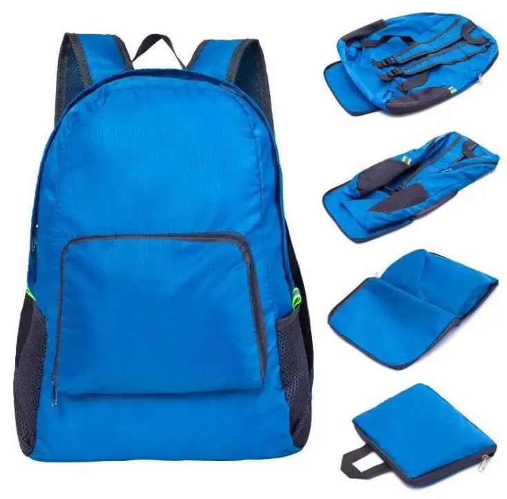 

Складной дорожный рюкзак, Модная Портативная спортивная сумка для улицы, нейлоновая водонепроницаемая сумка на молнии, регулируемая ручная сумка для женщин и мужчин, SN1438