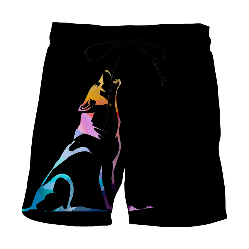 

Summer surf beach shorts men's 3D printed animal shorts skin friendly vacation style beachwear funny swimming shorts
