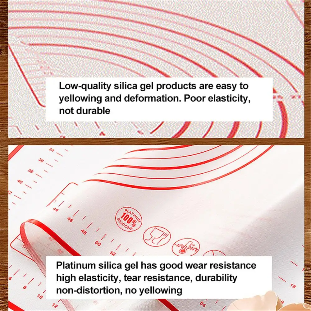 Пищевой Платиновый силикон коврик нескользящий для выпечки лапши 29*26 см 40*50 60*80 |