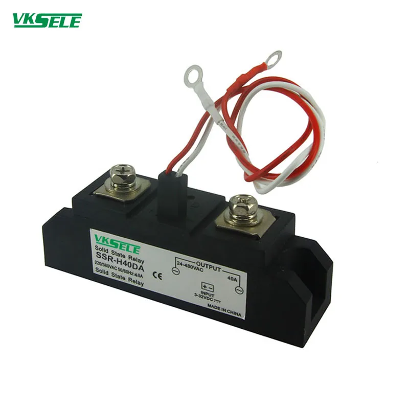 Трехфазный промышленности твердотельные реле 40A 440V 660V 1200V AC SSR H40DA высокого