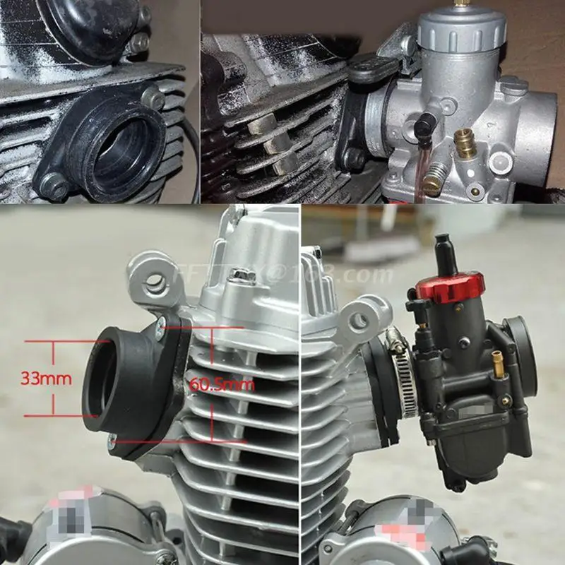 Motorcycle Carburetor Adapter Inlet Intake Pipe Rubber Mat Fit on PWK 28/30mm 32/34mm | Parts