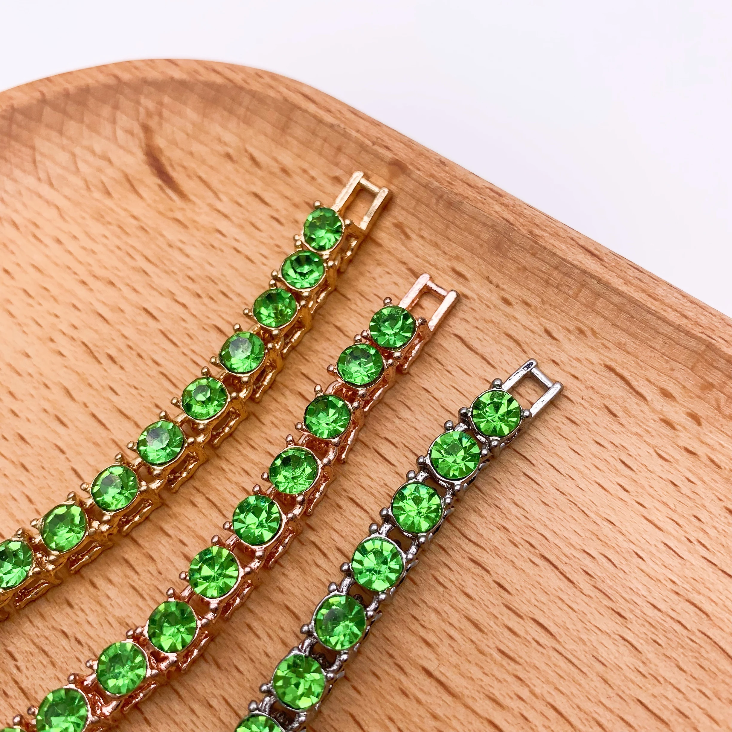 Новый классический квадратный Изумрудный Шарм женский браслет 19 см доступно в