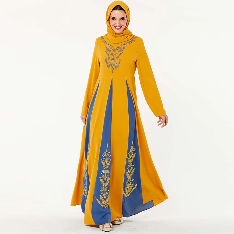 Eid Mubarak Abaya Дубай Турция Hijab мусульманское платье мусульманская одежда Abayas Макси