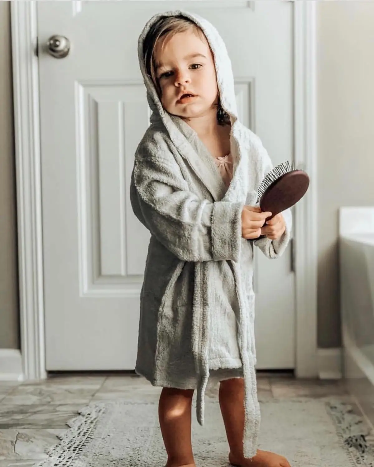 Детская одежда для сна 4 цвета банные халаты с капюшоном Ночная Пижама длинный