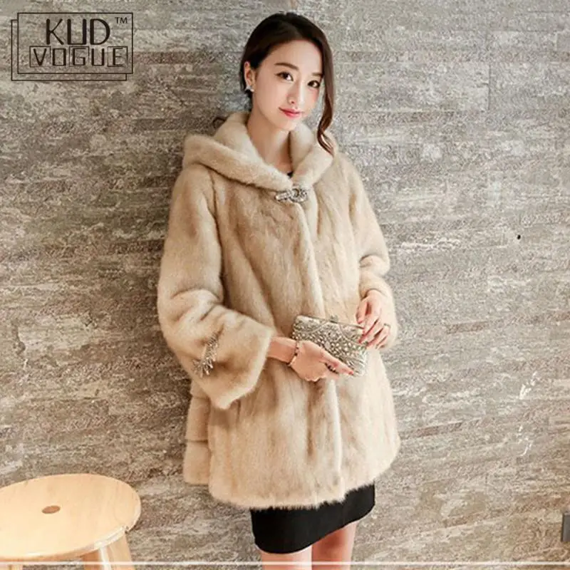Пальто из искусственного меха зимняя женская теплая куртка лисы пальто для