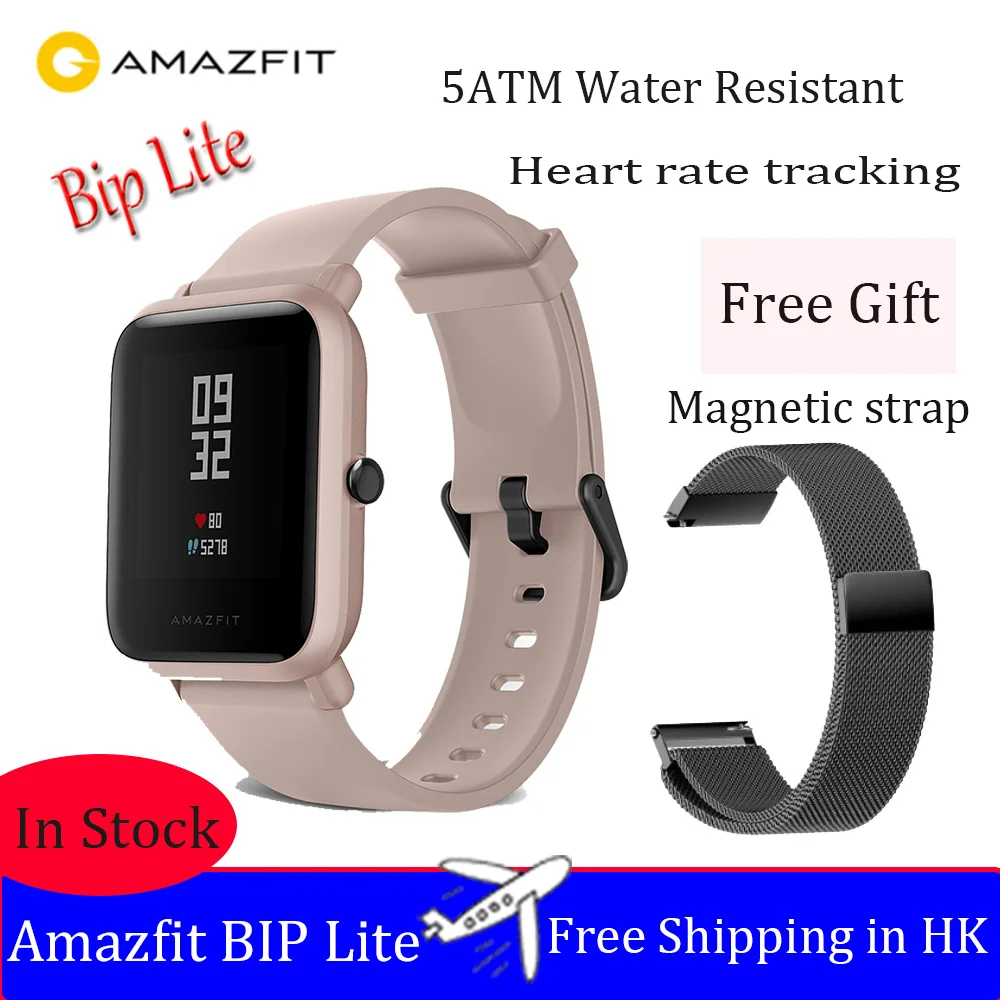 Amazfit Bip Lite Водонепроницаемые Смарт часы отслеживание сердечного ритма 45 дней Срок