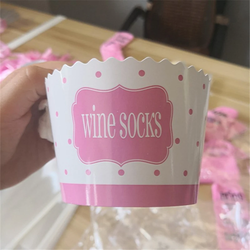 Розовые махровые носки с принтом вина из кораллового флиса для девочек женские