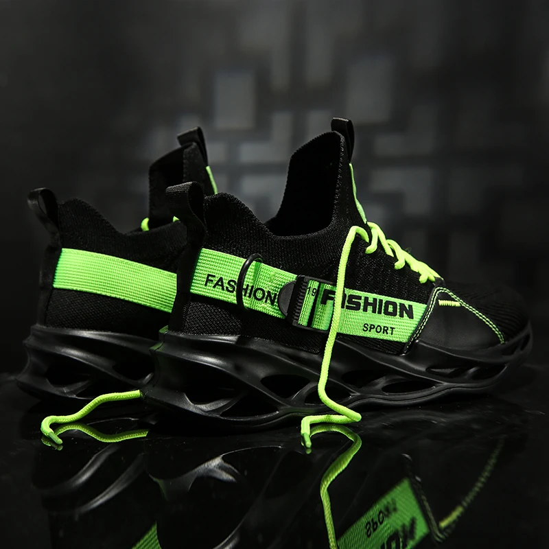 

Men Sneakers Black Mesh Breathable Running Sport Shoes Male Lace Up Non-slip Men Low Athletic Women Sneakers Casual Mens Shoes