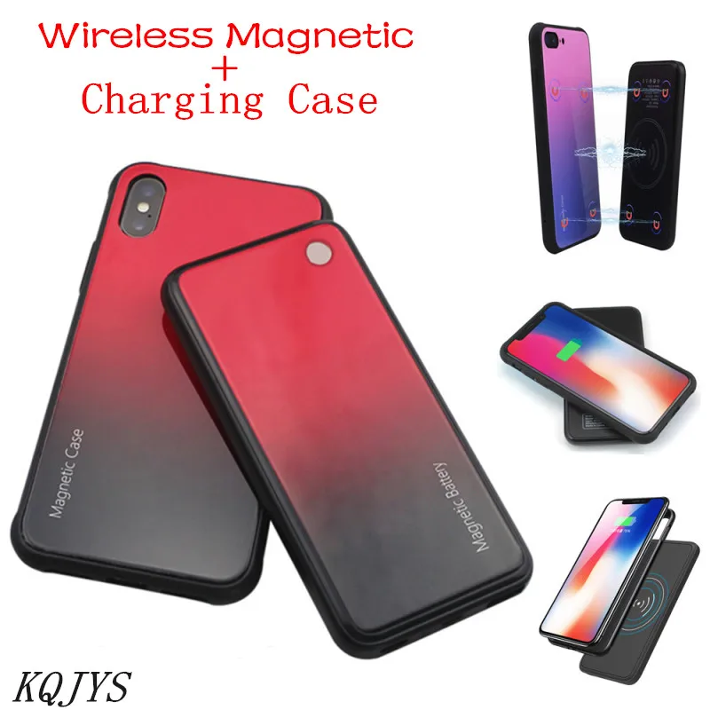 5000 мАч беспроводное магнитное зарядное устройство Чехлы для iPhone SE 2020 чехол