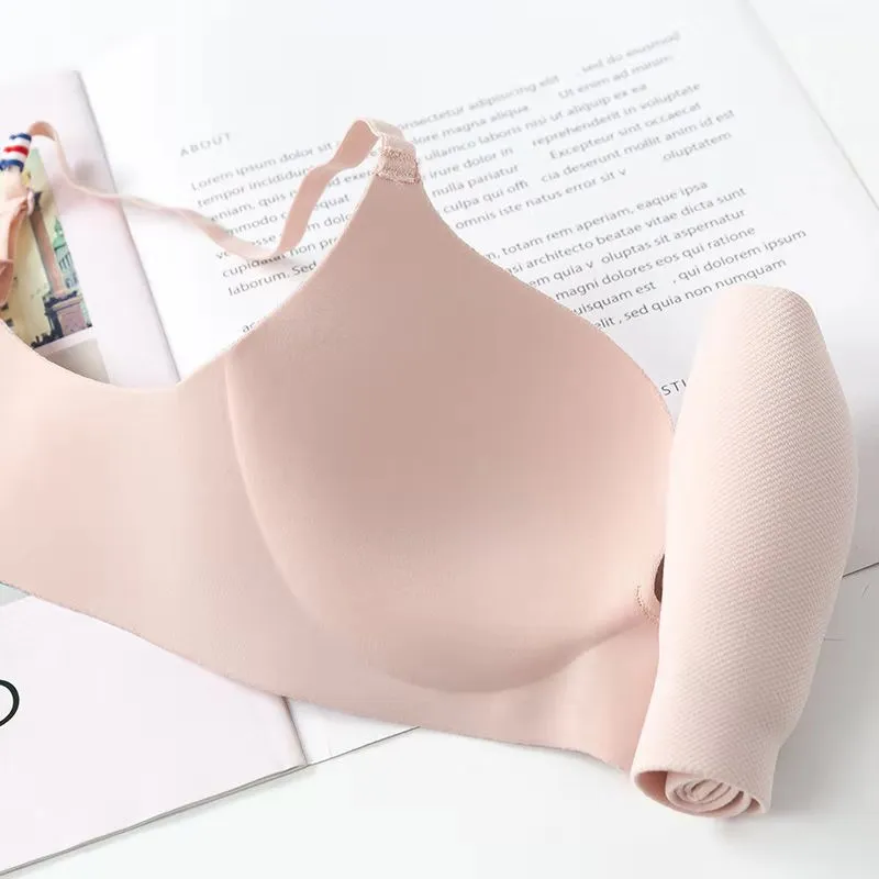 Сексуальный глубокий u-образный бюстгальтер для женщин пуш-ап бесшовный без