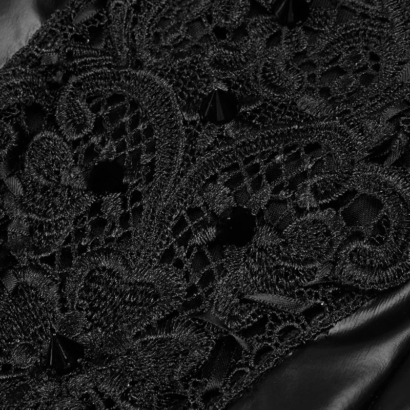 Панк рейв Готический позиционирование Ретро цветок леггинсы черные сексуальные