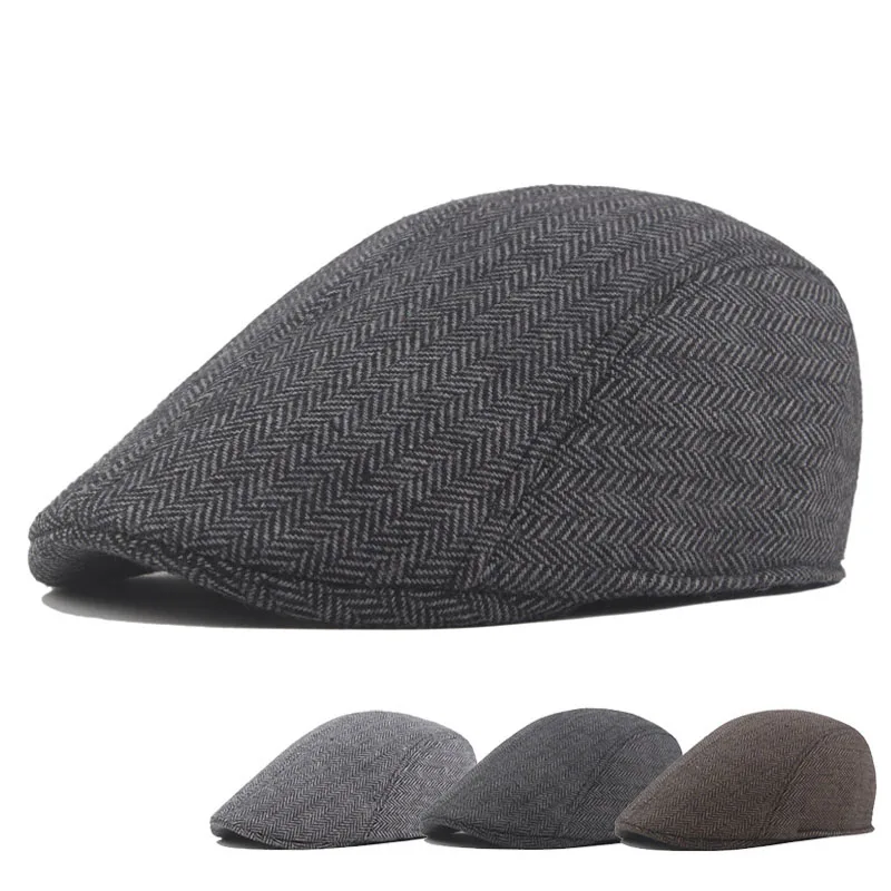 

Warm Berets Autumn Winter Hat Simple Classic Streetwear Cap For Man Gorras