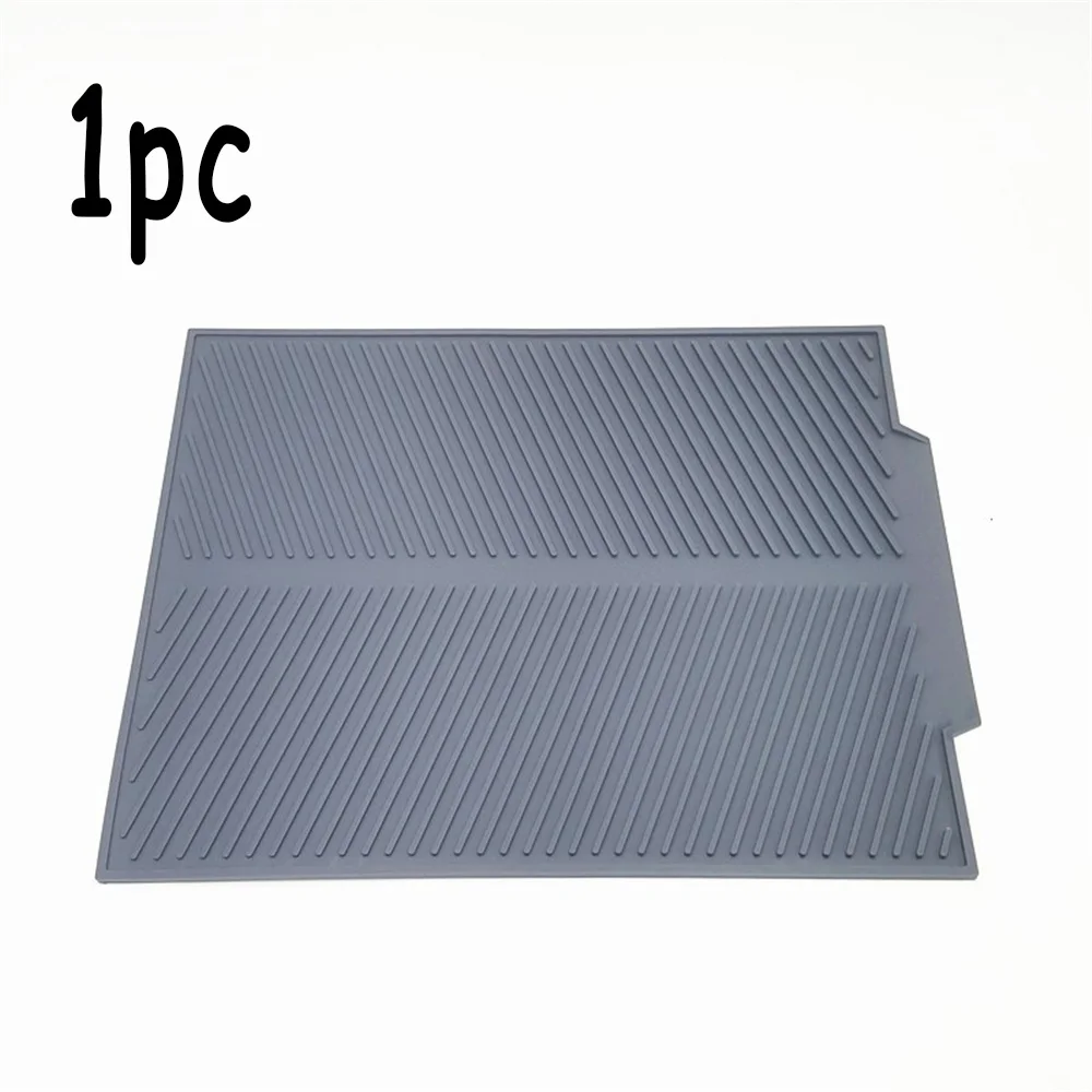 1pc-gray Силиконовый квадратный коврик для сушки посуды премиум-класса, термостойкая посуда для посуды, прочная Подушка, коврик для посуды, Настольный коврик - Цвет: 1pc-gray
