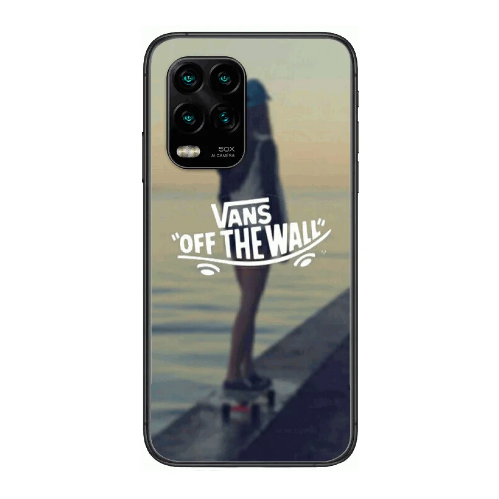 

V-VANS Fashion Shockproof Phone Case For xiaomi Redmi Note 9S 8 7 6 5 A Pro T Anime Black Cover Silicone Back Pretty senior