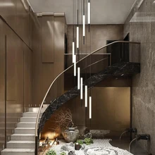 Modern branch chandelier led long line chandelier villa living room decorative chandelier dining room home stair Chandelier