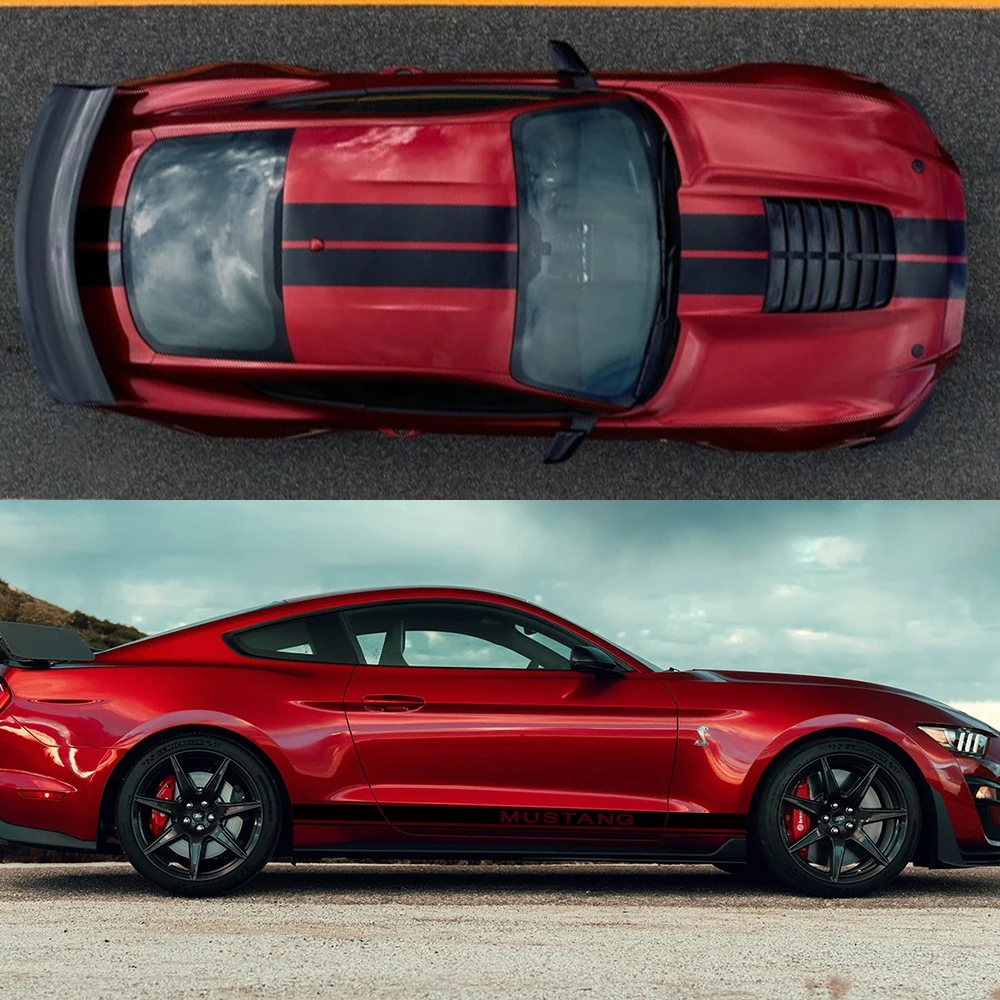 Стильный автомобиль украшения автомобильные наклейки на весь Кузов для Ford Mustang