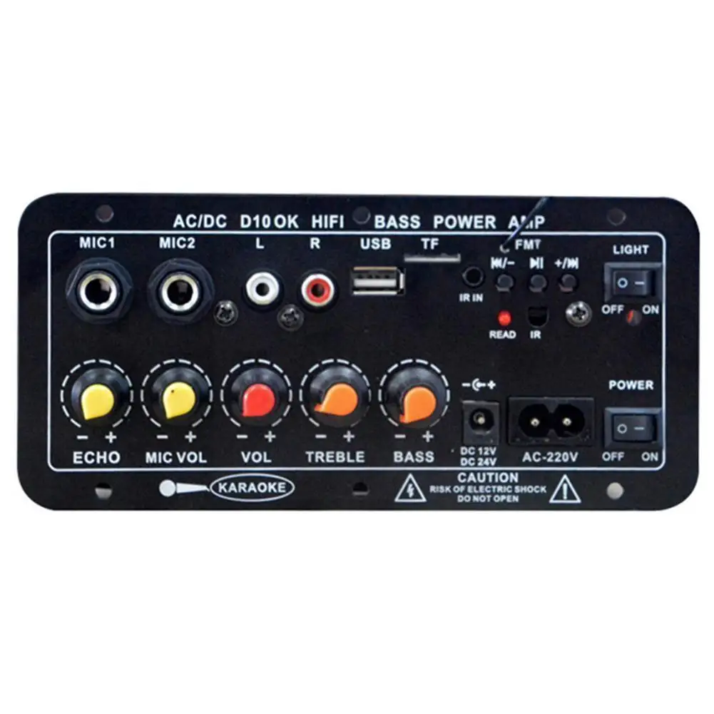 

Bluetooth-compatible Power Amplifier Board With Usb Fm Radio Tf Player Amplificador Diy For Car Speaker Audio Amplifiers T6t9