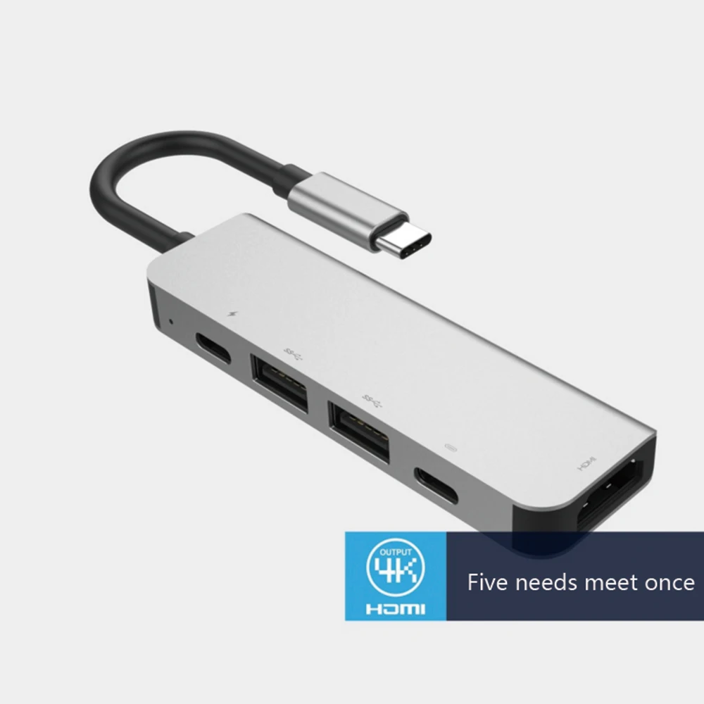 Преобразователь концентратора USBC в HDMI USB 3 0 Type C зарядное устройство 5 1