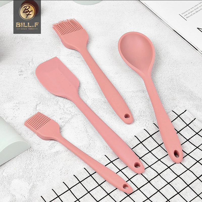 

BILL. F integrated food grade silicone baking tool Food Spoon butter brush butter scraping cream cake shovel barbecue oil brush