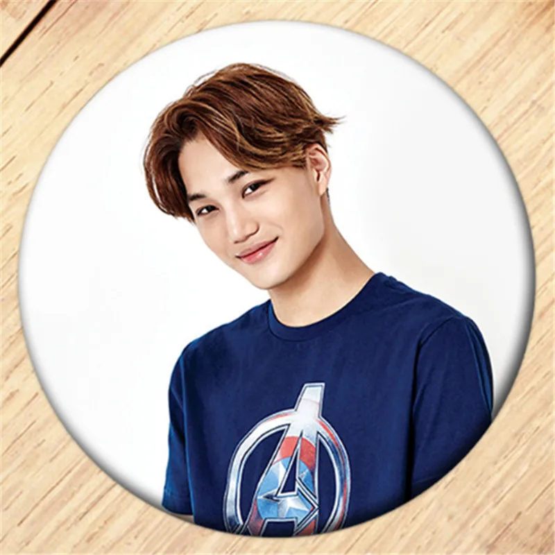 Бесплатная доставка Kpop Кай из группы EXO Брошь булавка для девочек Значки одежды