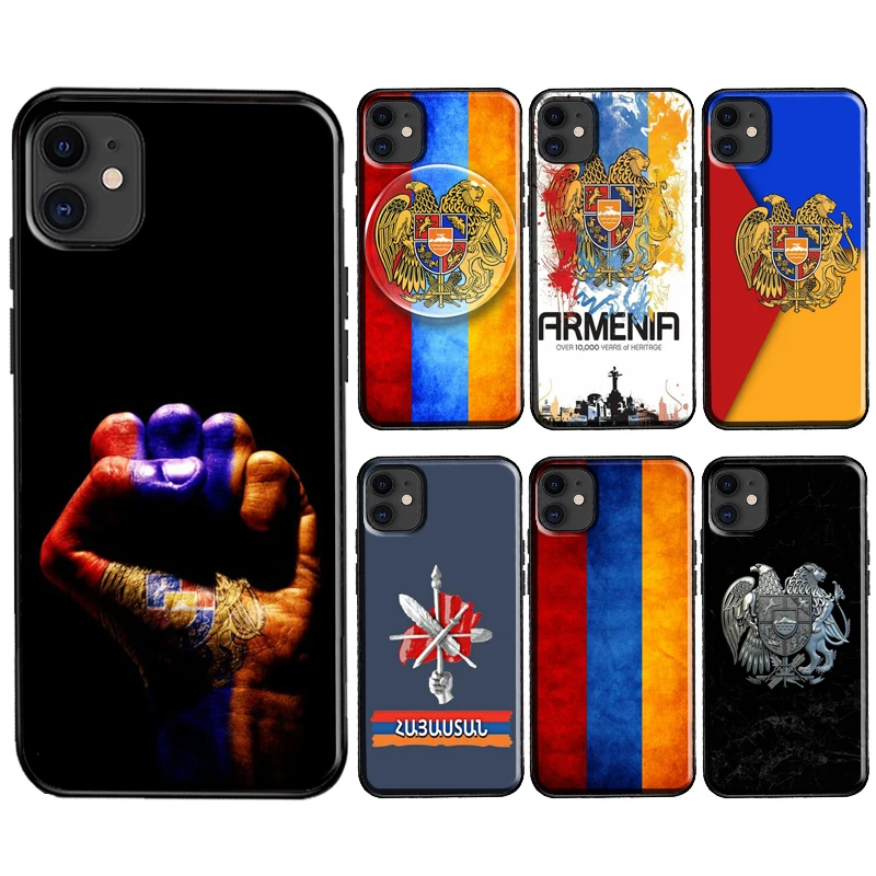 

Armenian Flag TPU Case For iPhone X XS Max XR SE 2020 6S 7 8 Plus 13 Pro Max 12 mini 11 Pro Max Cover