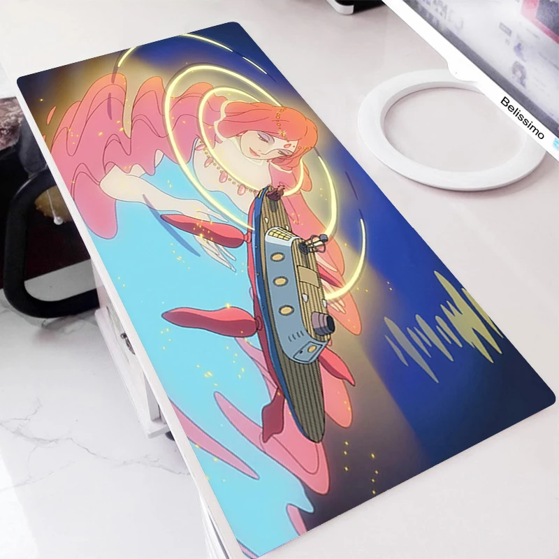 

Mouse Pad Gaming Mat Keyboard Custom Anime Kawaii Keyboard Accessories Mause Gamer Desk Xxl Table Pads Carpet Ponyo On The Cliff