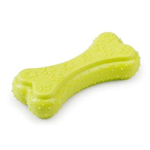 Yellow B Натуральный резиновый зеленый нетоксичный Pet собака зубная щётка Чистящая палочка Chewie безопасный Прорезыватель для зубов пластик натуральный сенсорный игрушка подарочные принадлежности - Цвет: Yellow B
