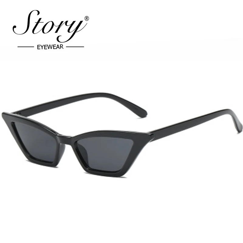 Новинка 2018 модные крошечные женские солнцезащитные очки кошачий глаз в стиле