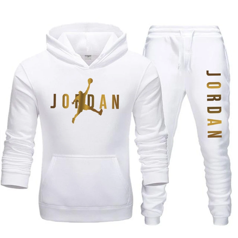 

2021 Spring Summer Hooded Sweatshirt S-3XL Basketball Jogging + Pants Drawstring Closed Basketball Sweatpants Jogging Pants