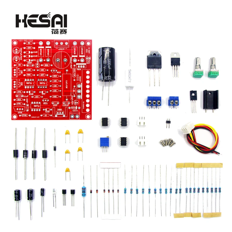 

0-30V 2mA-3A DC Regulated Power Supply DIY Kit Continuously Adjustable Current Limiting Protection For School Education Lab