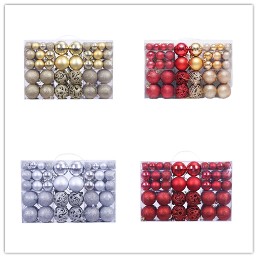 

100PCS Christmas Tree Balls Home Decorations Ball 2022 New Year Decor Christmas Tree Pendant Ball Christmas Ornament Docor Balls