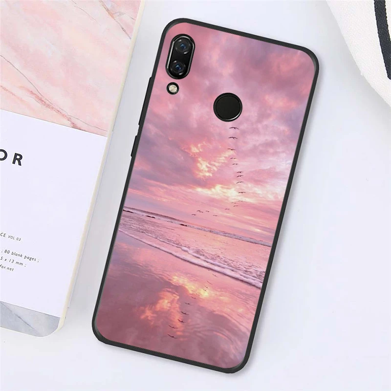 Розовый милый чехол для телефона Maiyaca kawaii sky space Sunset Cloud Art Для Xiaomi Redmi4X 6A 9 Go Redmi 5 5Plus