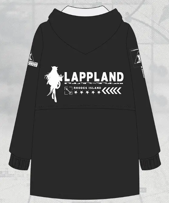 Аниме игры Arknights Lappland Косплей осень зима для мужчин женщин студентов утолщаются