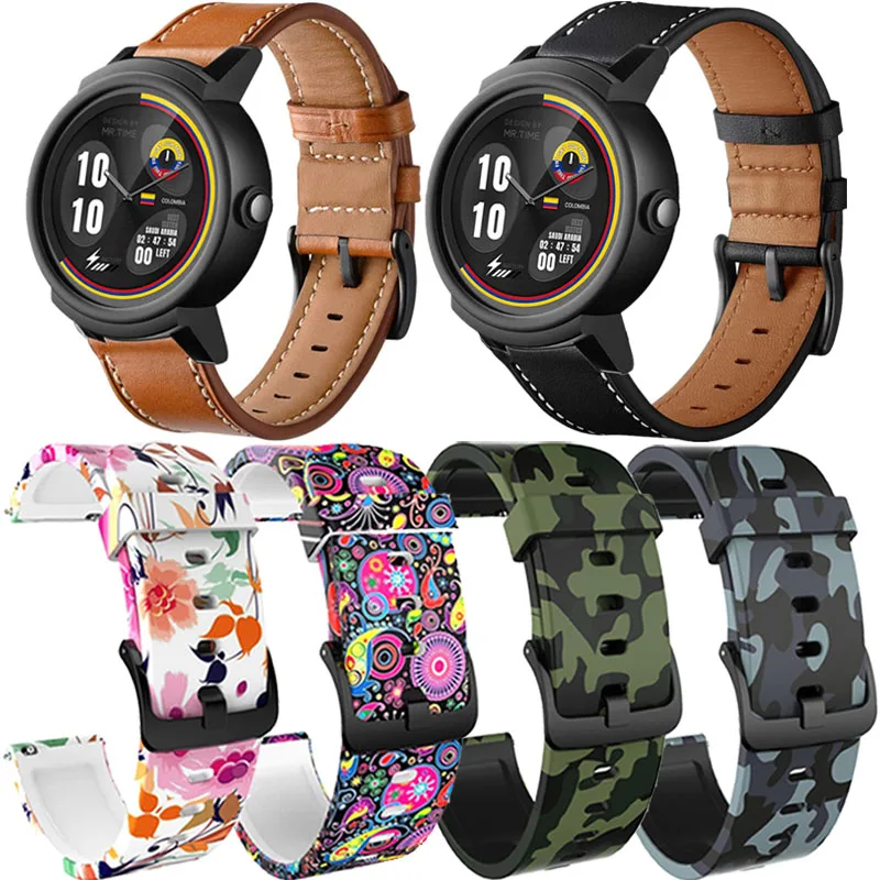 Силиконовый ремешок для Ticwatch C2 Plus E3 Gth 2 E кожаный часов | Электроника