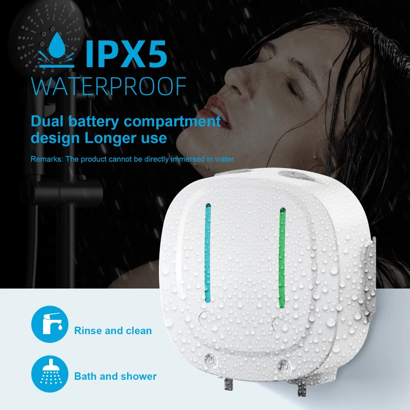 

2-Chamber 550ml Automatic Soap Dispenser Handsfree Automatic IR Smart Sensor Touchless Soap Liquid Wall Mounted Shower Dispenser