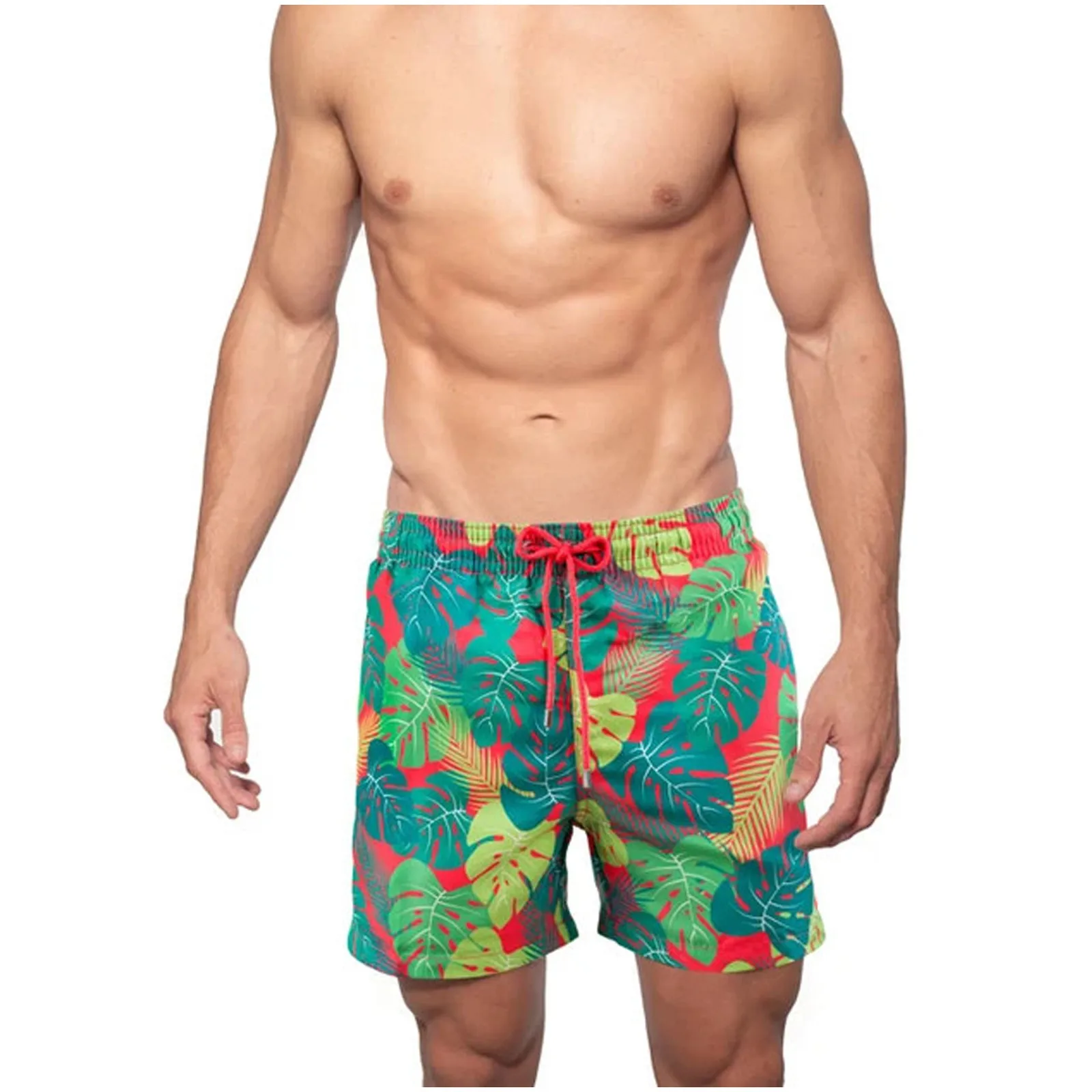 

Mens Swim Shorts Quick Dry Summer Beach Board Swimming Shorts Two-layer Swimwear Trunks with Lining Summer Casual Swim Trunks