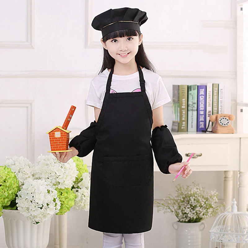 Детский фартук шапка комплект без рукавов детский сад Раскрашивание