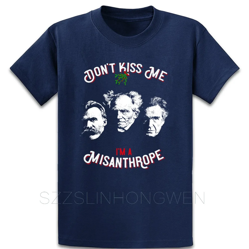 Nietzsche Schopenhauer Cioran No Kiss Misanthrope футболка хлопок весна осень тонкий размер Personalized