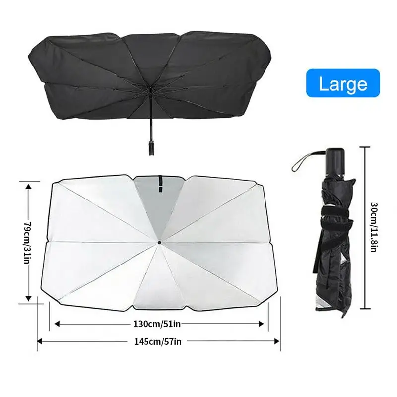 

Car Windshield Sun Shade UV Cover Front Windscreen Parasol Visor Window Sunshade Cover Interior Windshield Protection Accessory