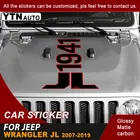 Автомобильная наклейка для Jeep Wrangler Rubicon JL 2007-2019, капот, совок, 1941 слов, графическая виниловая Автомобильная наклейка, таможенные автомобильные аксессуары